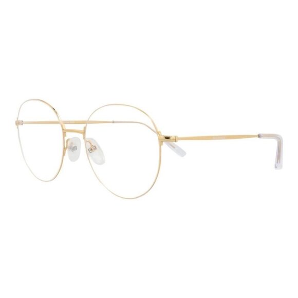Balenciaga Unisex Round/Oval Gold Gold Transparent Fashion Designer Eyewear - Picture 2 of 4